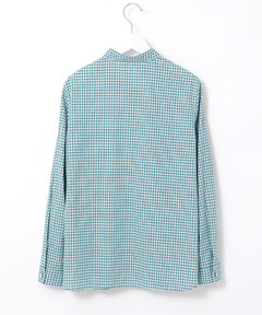 レディース ラウンドカラー ギンガムチェック柄 ブラウス通販 [2001