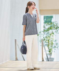 かにサラダ様 極美品❤️モデル着用柄❤️45R インドカディの小花アニーシャツ 3 45R（フォーティファイブアール）の「インドカディの小花アニーシャツ