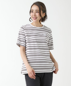 レディース パネルボーダー サイドスリット カットソー通販 [2002