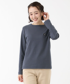 レディース スムース ボーダー ロングTシャツ 通販 [2002-58201