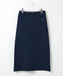 レディース サークルロゴプリント ニット スカート【手洗いOK】通販