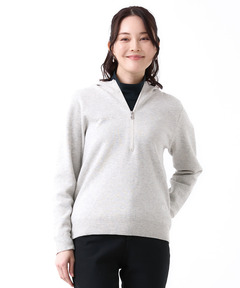 レディース ハーフジップ パーカー プルオーバーニット通販 [2003
