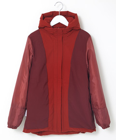 レディース ストレッチ フード付き ダウンジャケット【撥水加工】通販