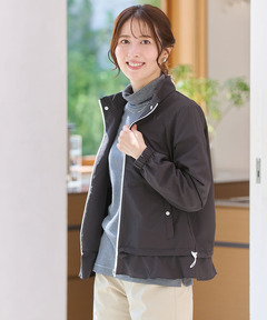 新品未使用crocodileクロコダイルモッズコート 黒 サイズL高透湿撥水性 レディース サッカー 切り替えデザイン ブルゾン通販 [2004-55400