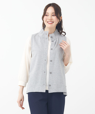 ミニ裏毛 ハイネック ベスト