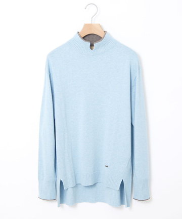 ハイネック ニット プルオーバー【手洗いOK】