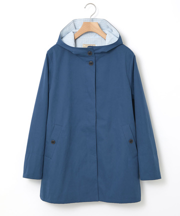 ストライプ バイカラー コート