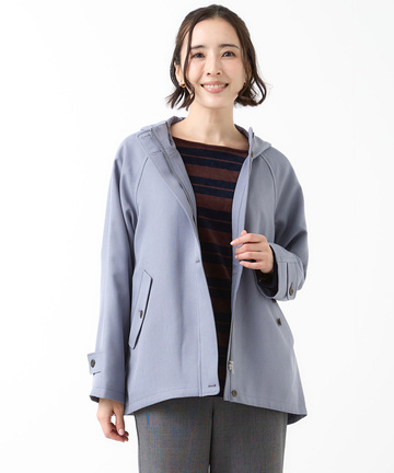 Aラインシルエット ショート丈 モッズコート