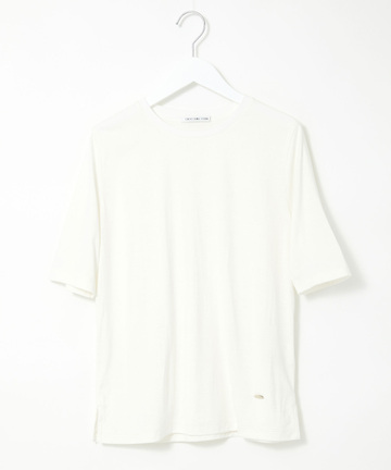 コットンレーヨン 襟リブ Tシャツ
