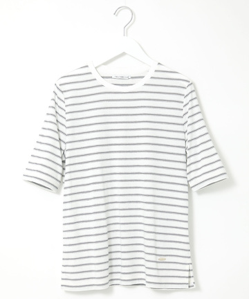 コットンレーヨン 襟リブ Tシャツ