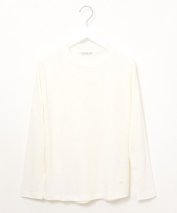 シアー モックネック カットソー