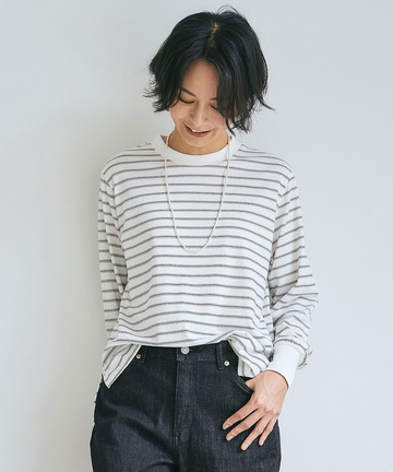 天竺 ラウンドヘム カットソー【一部店舗限定】