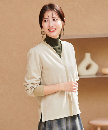 ツイル Vネック カーディガン【一部店舗限定】