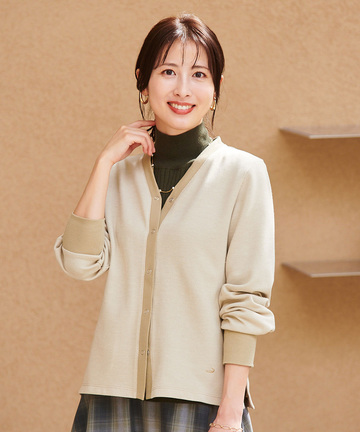 ツイル Vネック カーディガン【一部店舗限定】