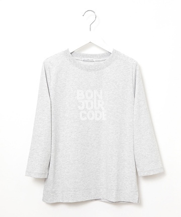 天竺 グラフィック 七分袖Tシャツ