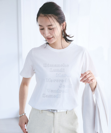 天竺 グラフィックプリント Tシャツ