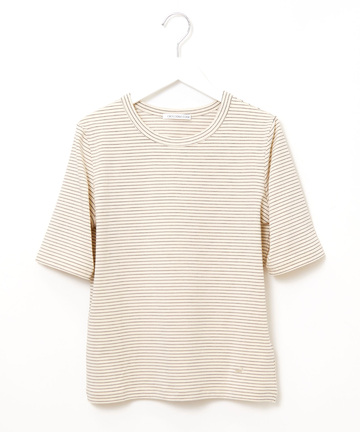 フライス ラメボーダー Tシャツ
