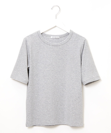 フライス ラメボーダー Tシャツ