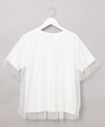チュール レイヤード風 Tシャツ
