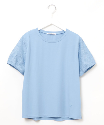 袖レース 切り替え Tシャツ