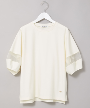チュール切り替え デザイン Tシャツ