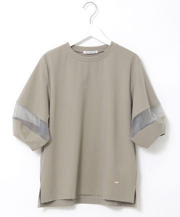 チュール切り替え デザイン Tシャツ