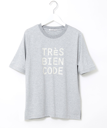 コットンブレンド ラメプリント Tシャツ