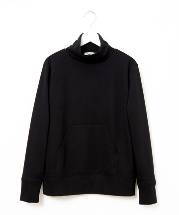 裏起毛 ポケット付き ハイネックカットソー