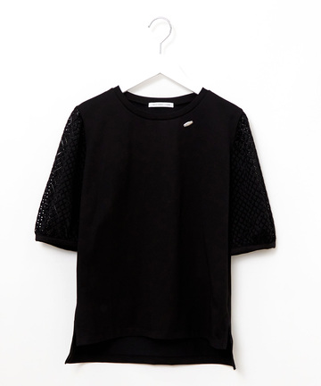 袖レース パフスリーブカットソー【オンラインショップ・一部店舗限定】