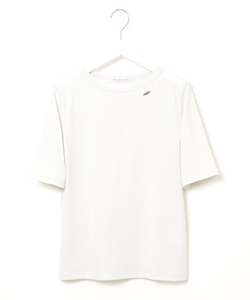 ラメ編み リブ Tシャツ