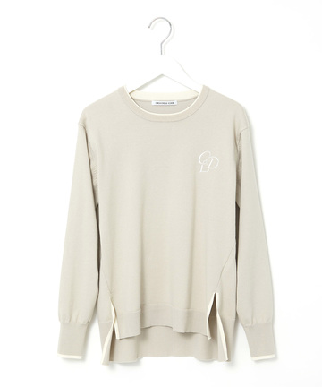 配色 ニット プルオーバー【手洗いOK】