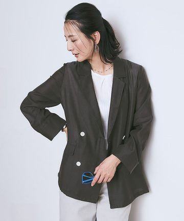 シアー ダブルボタン ジャケット【一部店舗限定】