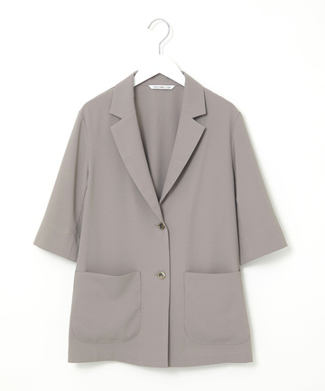 半袖 テーラードジャケット【接触冷感】【吸汗速乾】【UV加工】【オンラインショップ・一部店舗限定】