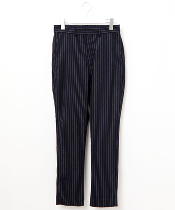 ピンストライプ テーパード パンツ