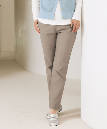 ピケ ストレッチ スリムパンツ