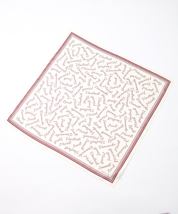 フレンチ レタード スカーフ