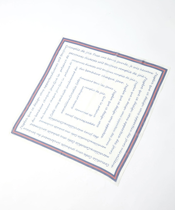 メッセージプリント スカーフ