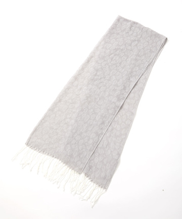 ヒョウ柄 フリンジ ストール