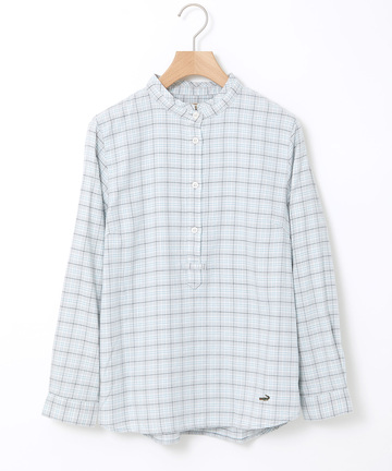 フランネル チェック ブラウス