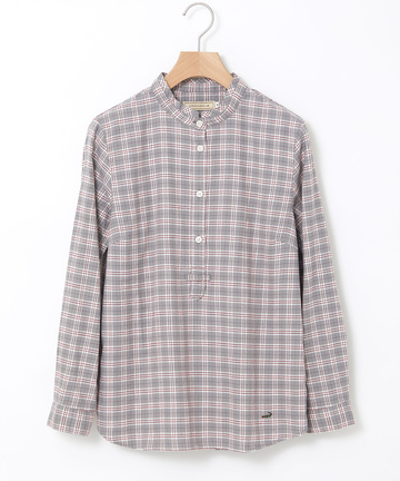 フランネル チェック ブラウス