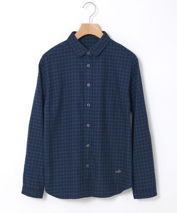 コットン チェック ブラウス【一部店舗限定】