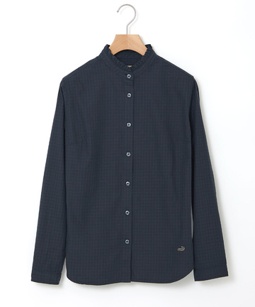 フリルカラー コットン ブラウス【一部店舗限定】