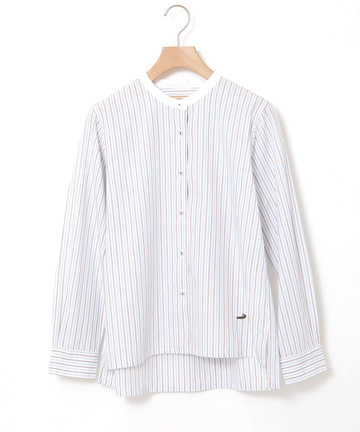 クレリック ストライプ ブラウス