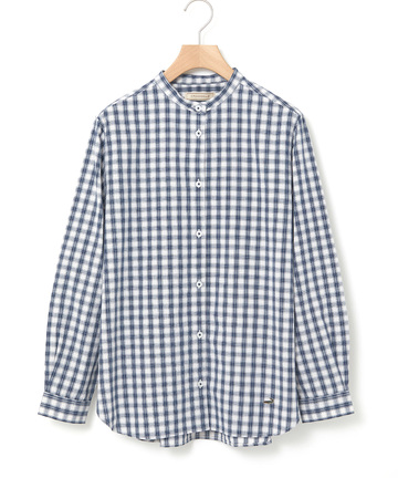 バンドカラー チェック ブラウス【オンラインショップ・一部店舗限定】