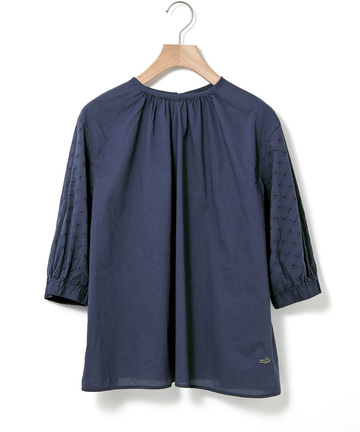 袖刺繍 プルオーバー ブラウス