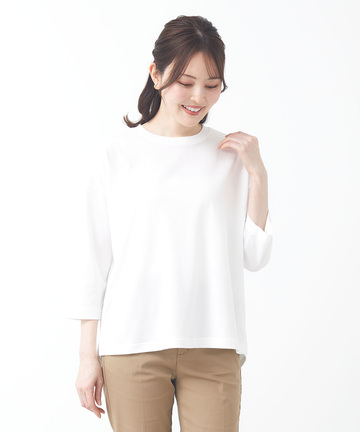 コットンブレンド ワイドシルエット Tシャツ