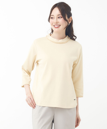ストレッチレース 七分袖 Ｔシャツ