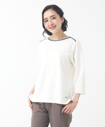 クロコダイルタータン デザイン カットソー