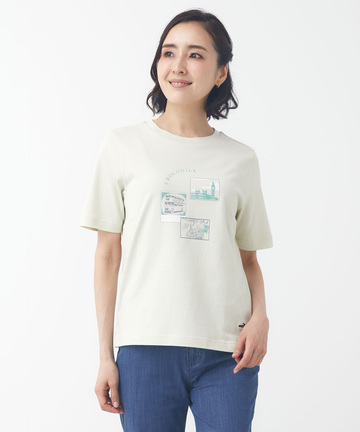 コットン モチーフプリント Tシャツ