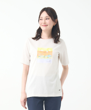  モチーフプリント Tシャツ